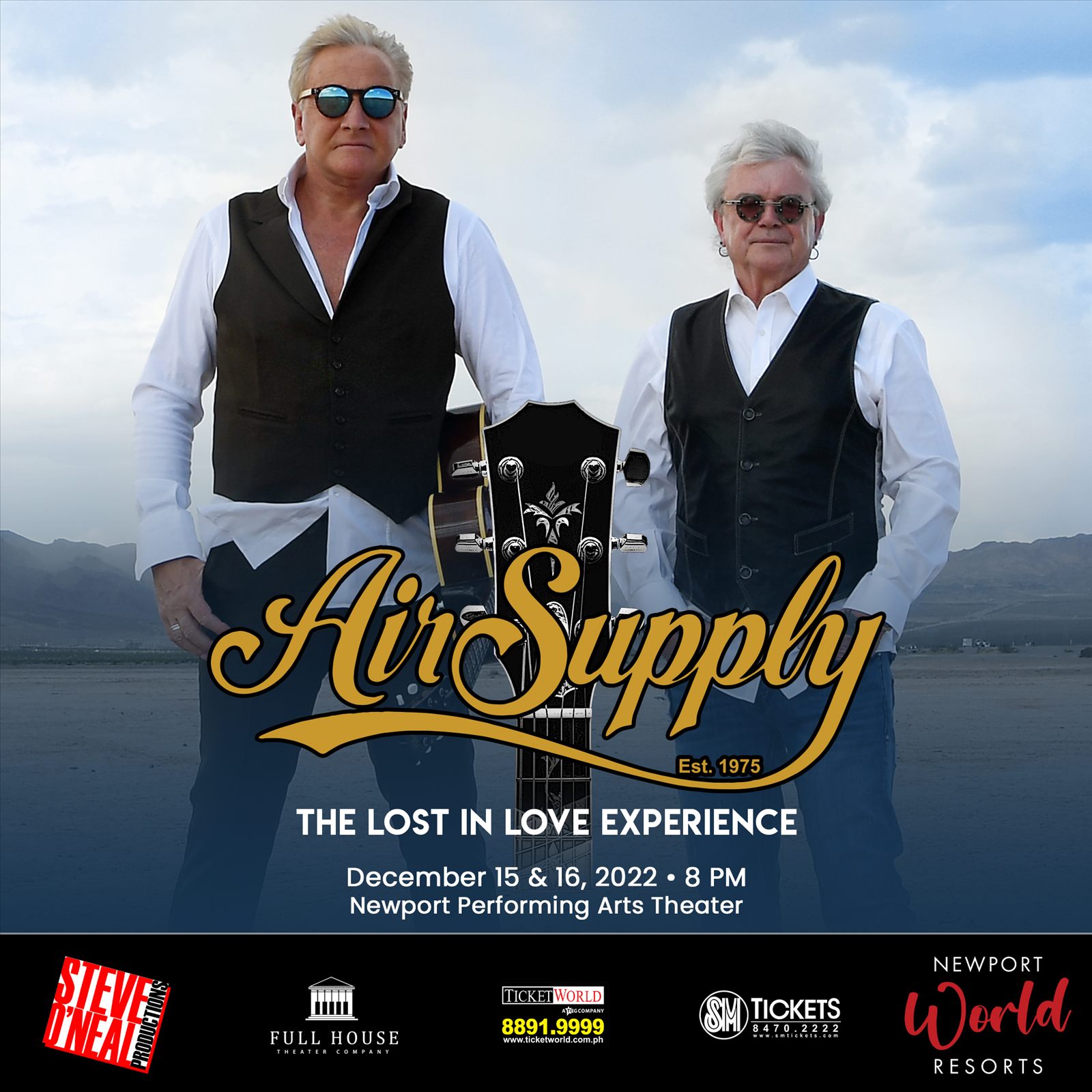 Air Supply, The Lost in Love Experience concert post, December 15 and 16, 2022