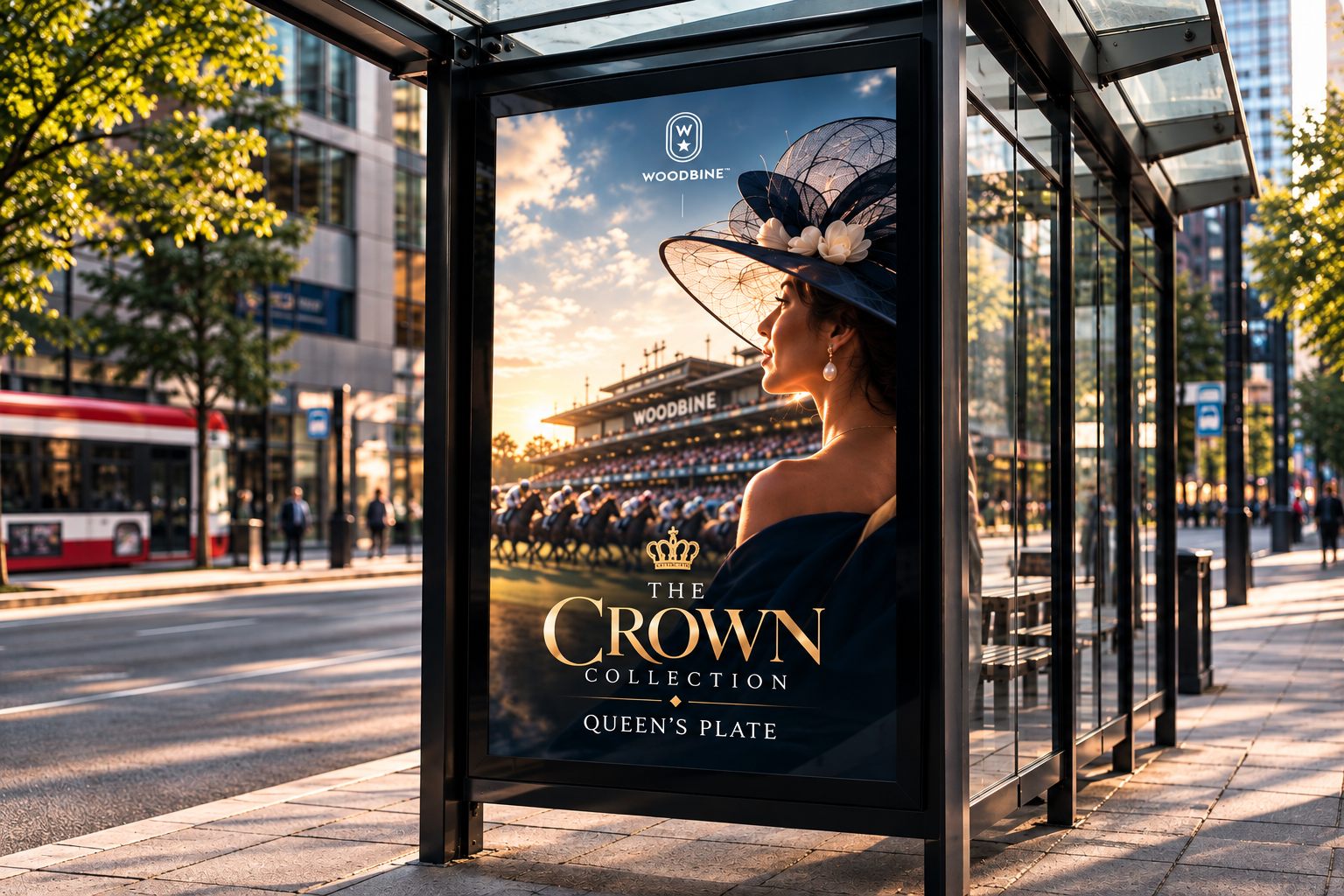 The Crown Collection bus shelter ad